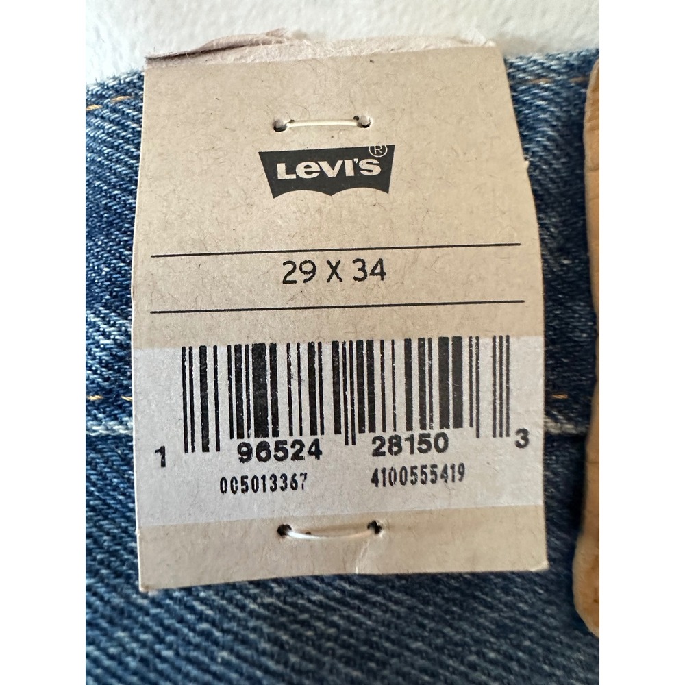 Levis 501 150th Anniversary Mens Straight Leg Distressed Jeans Blue 29x34 NEW - Picture 5 of 16
